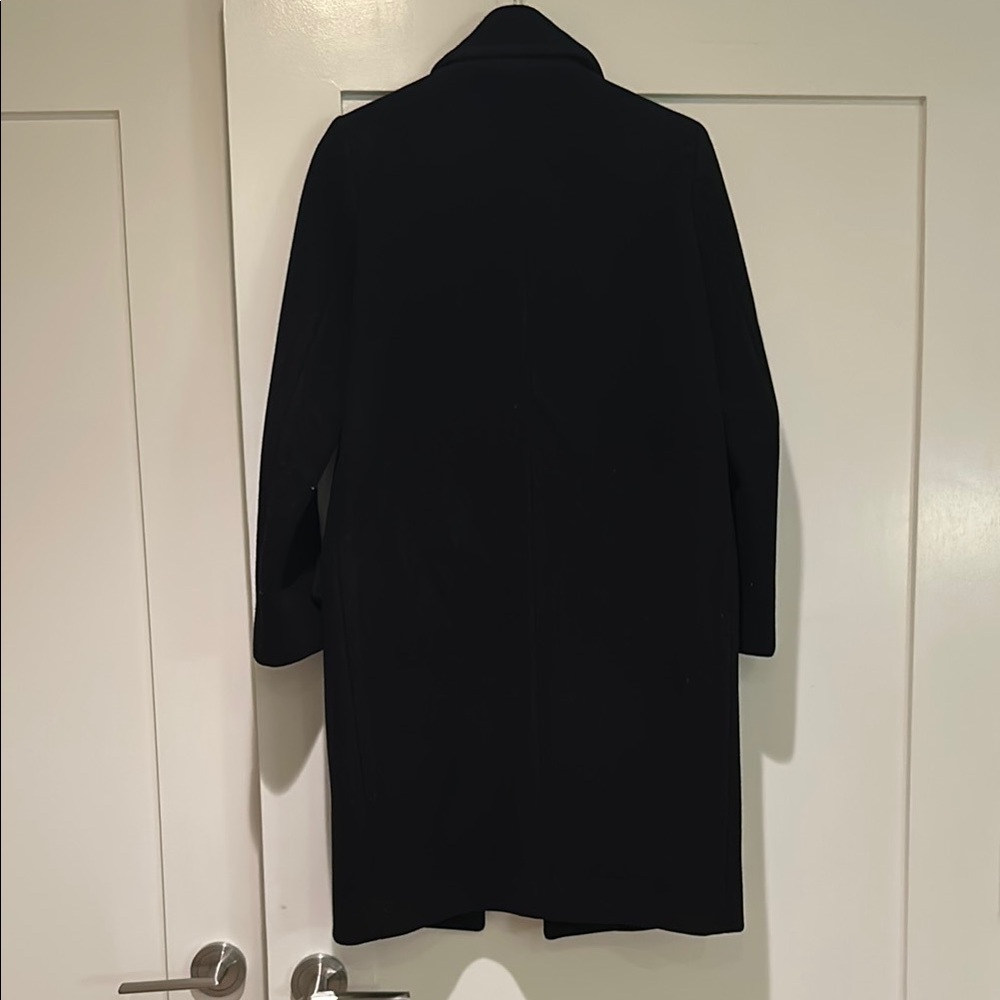 Sandro Black Long Wool Coat - Picture 5 of 5